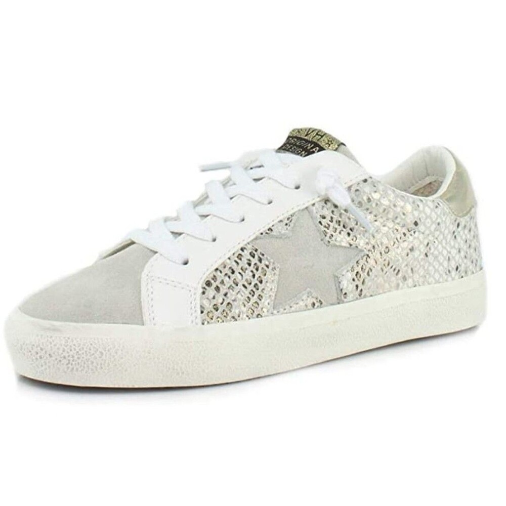 Cool Vintage Havana Women's Kate AllOver Snake Print Suede Sneaker Shoes Sz 8